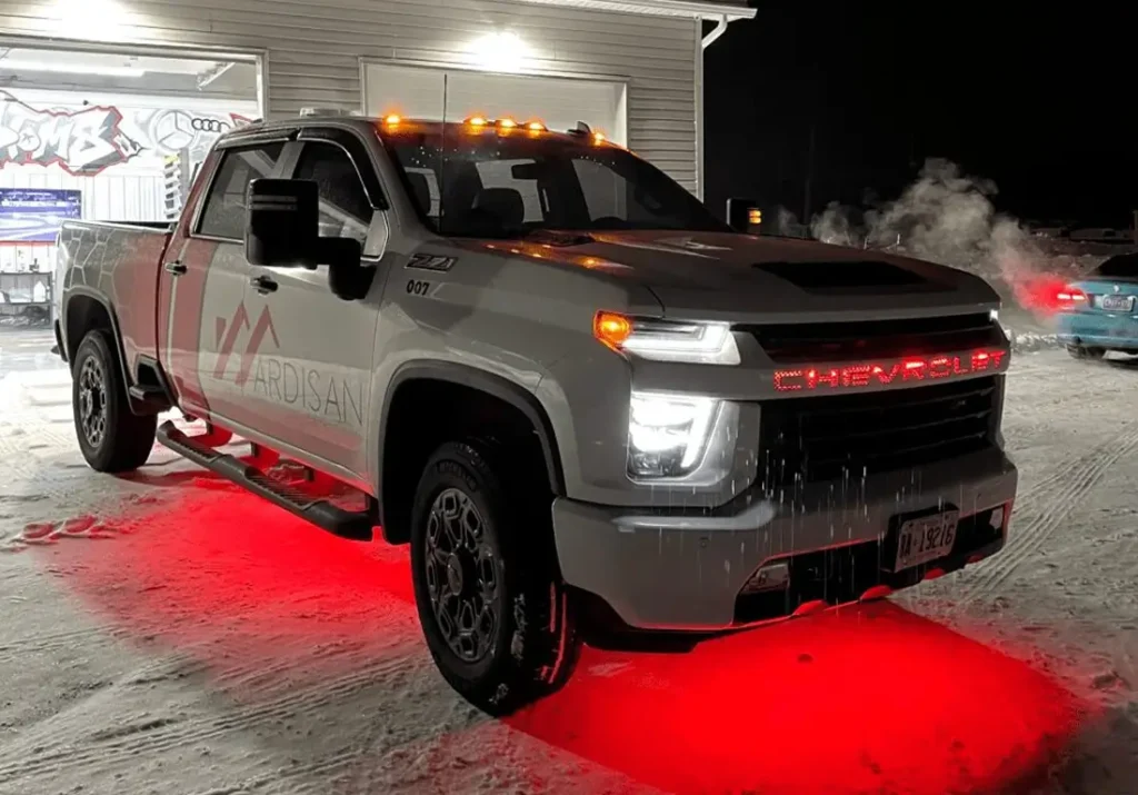truck red underglow kit