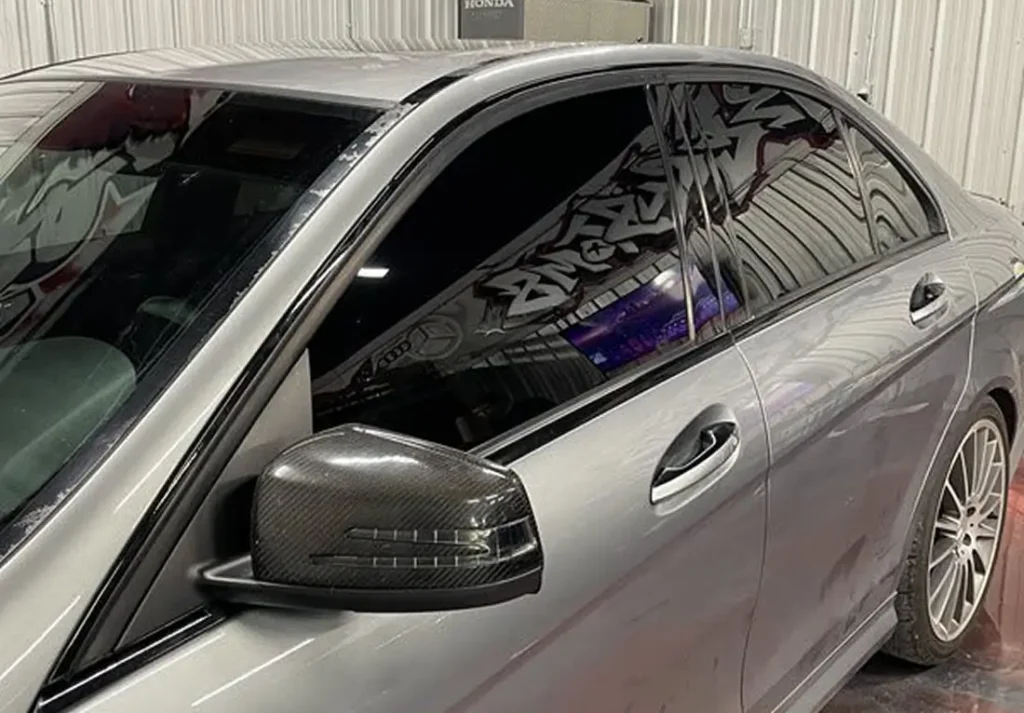 window tint gray car