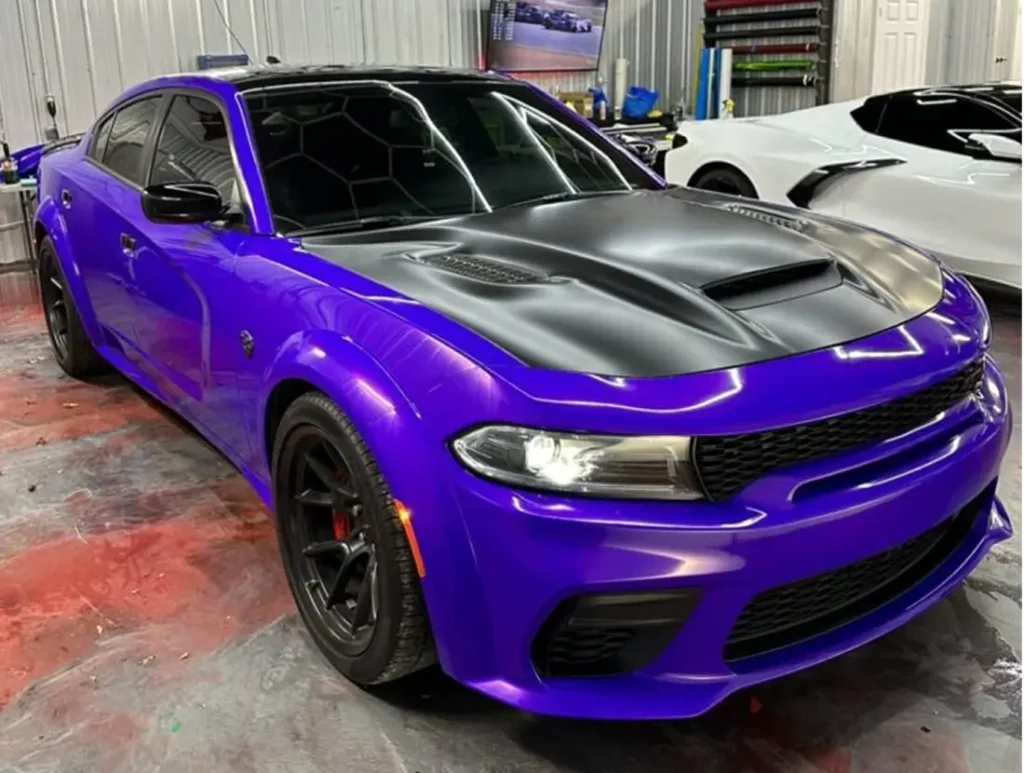window tint purple car